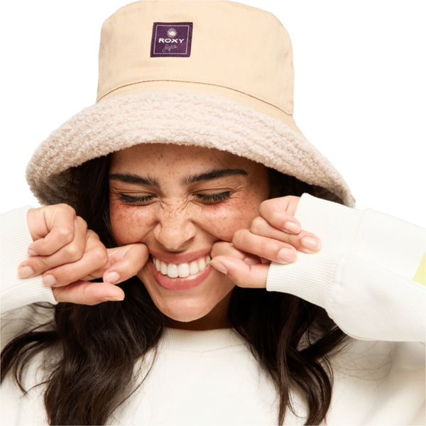 2026 Roxy Womens Winter Whirl Hat ERJHA04522 - Pebble